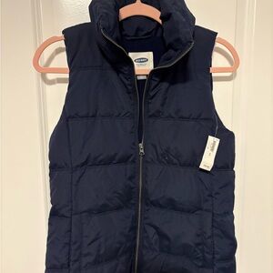 Old Navy Dark Blue Quilted Vest